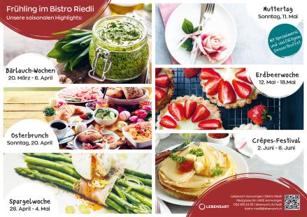 Fruehling im Bistro Riedli