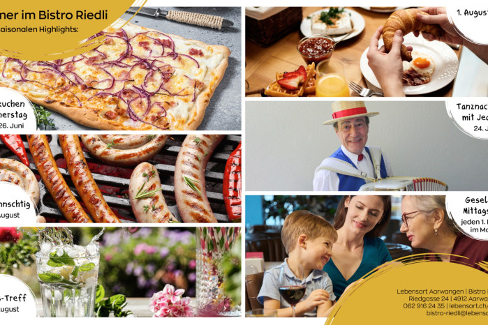 SOMMER IM BISTRO RIEDLI AARWANGEN