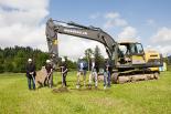 Spatenstich zur Markthalle Bärau.